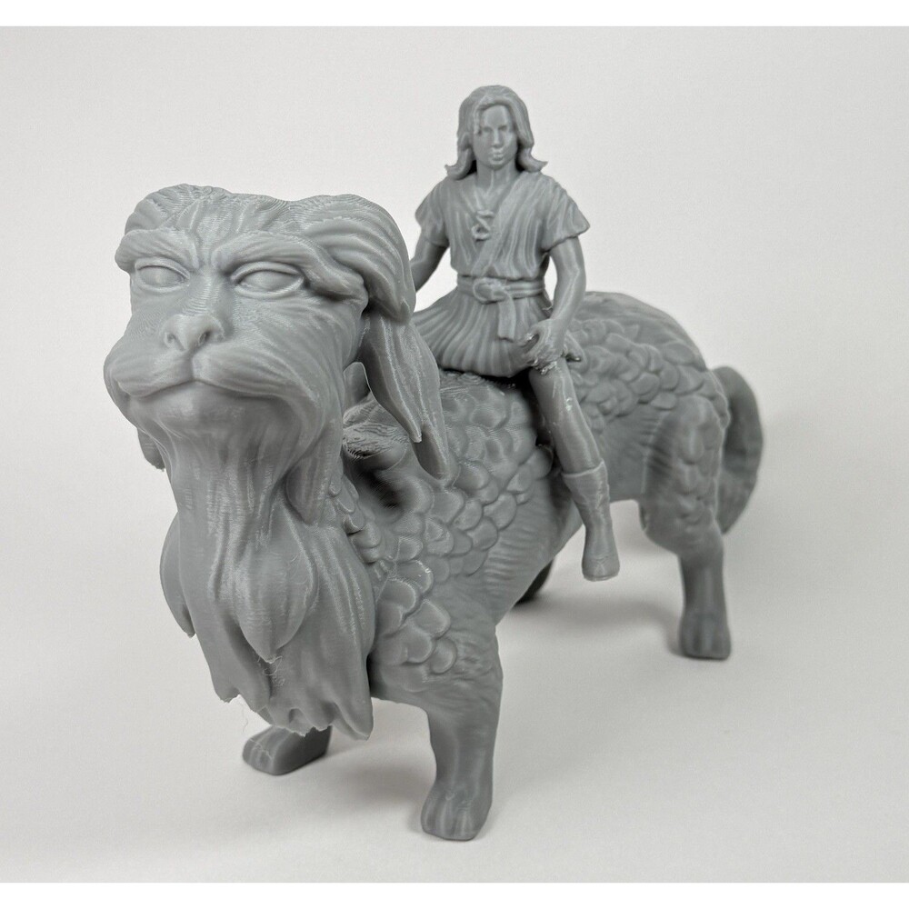 The NeverEnding Story Falcor Atreyu 9” Paintable Toy